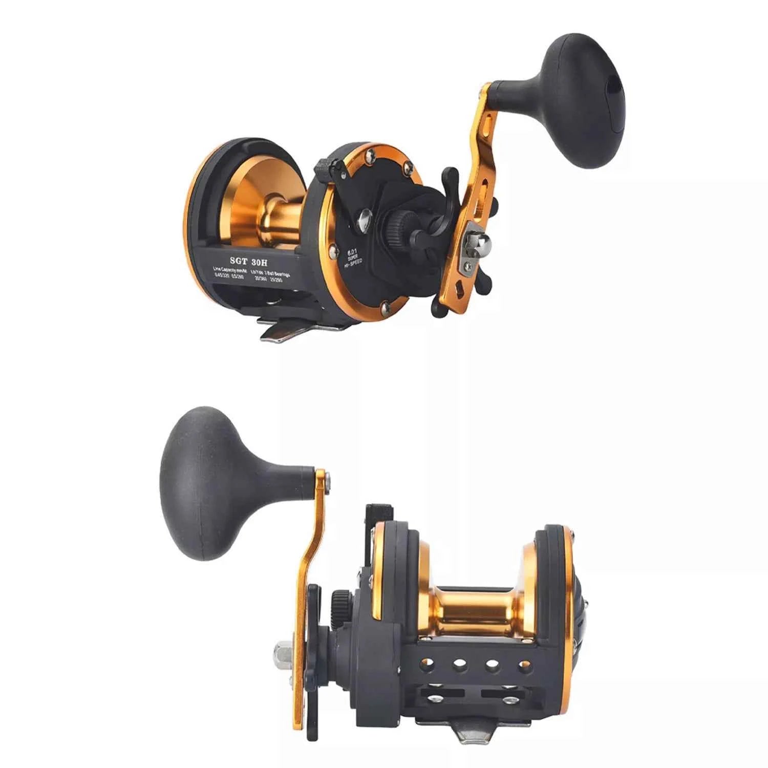 High-Performance Conventional Fishing Reels: Smooth Troll Reels & Large Fishing Reel for Saltwater