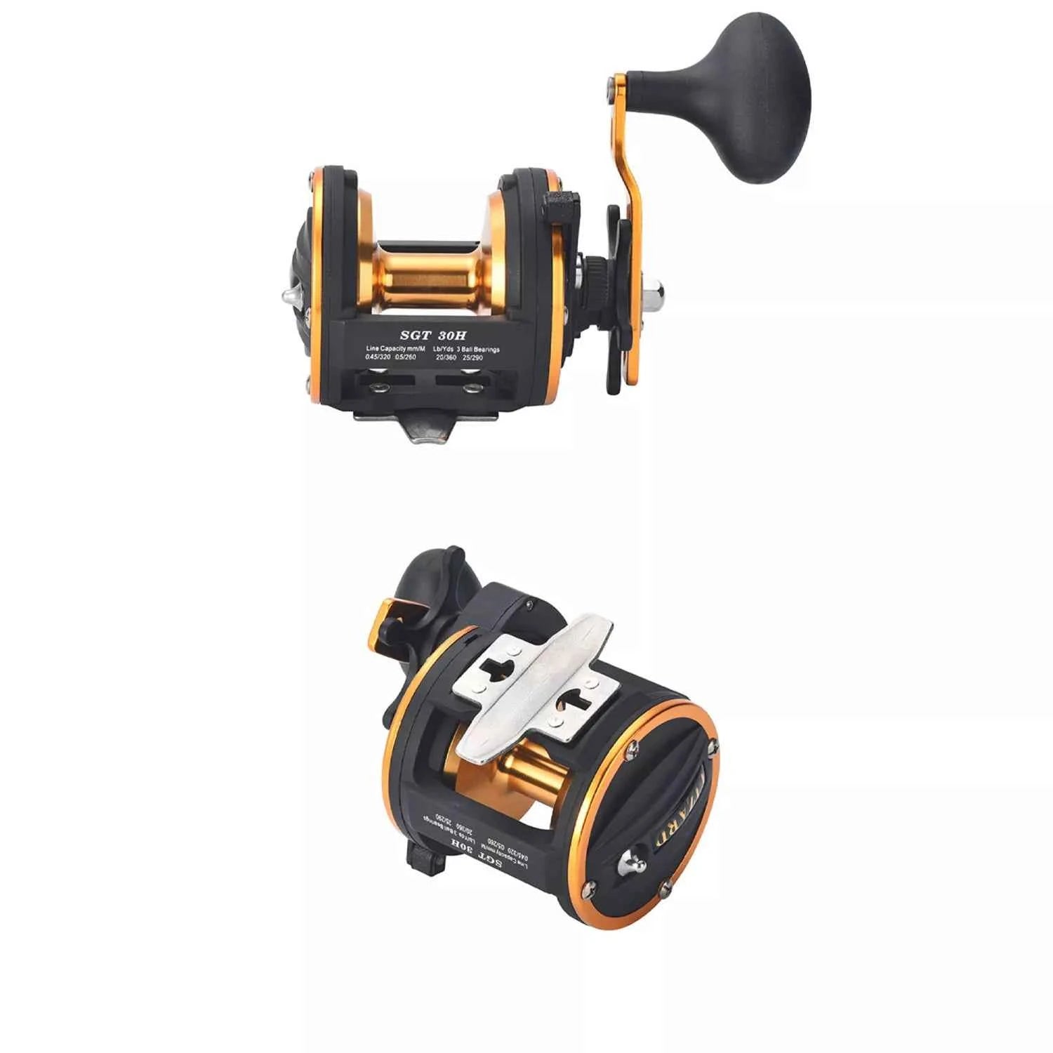 High-Performance Conventional Fishing Reels: Smooth Troll Reels & Large Fishing Reel for Saltwater