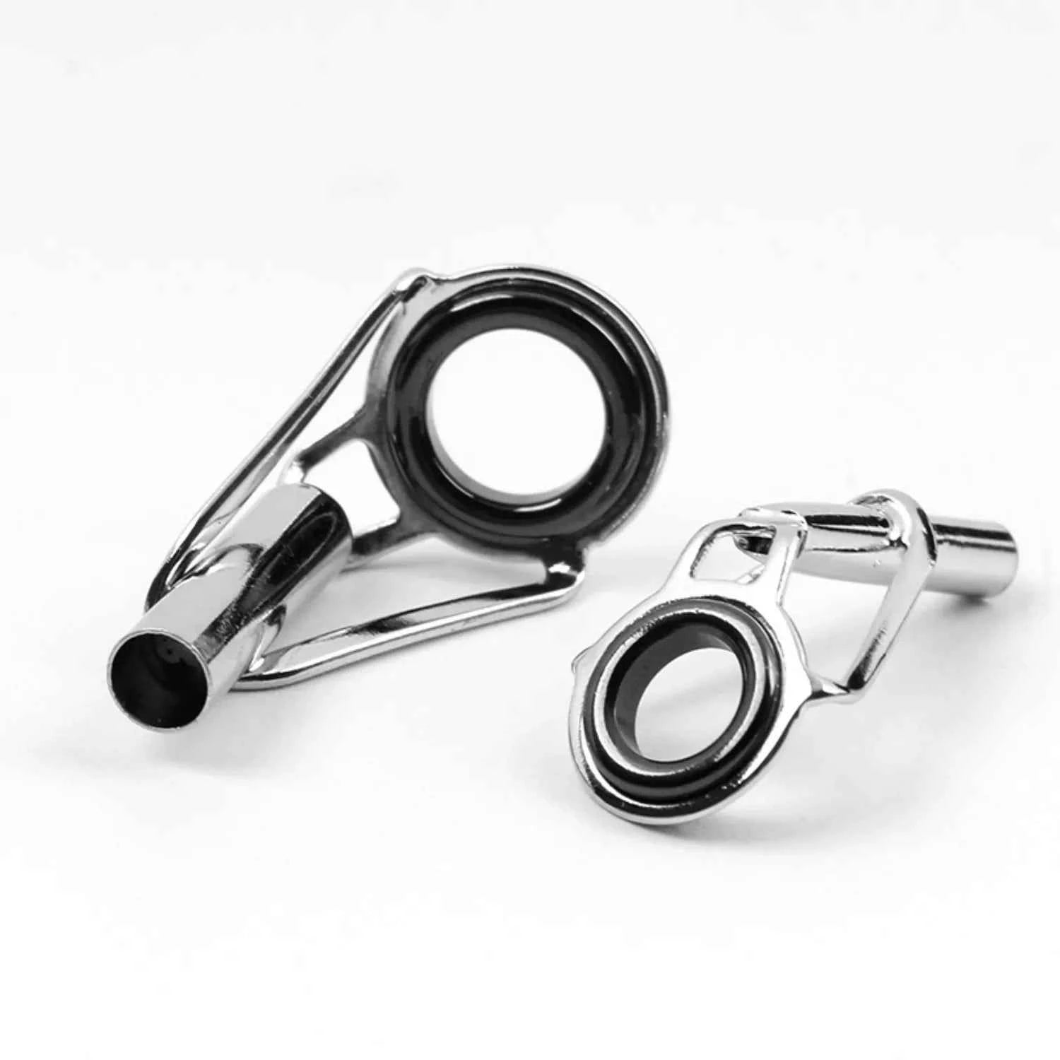 Ceramic & Stainless Steel Fishing Rod Guides Set with Glue – Anti-Tangle for Smooth Angling