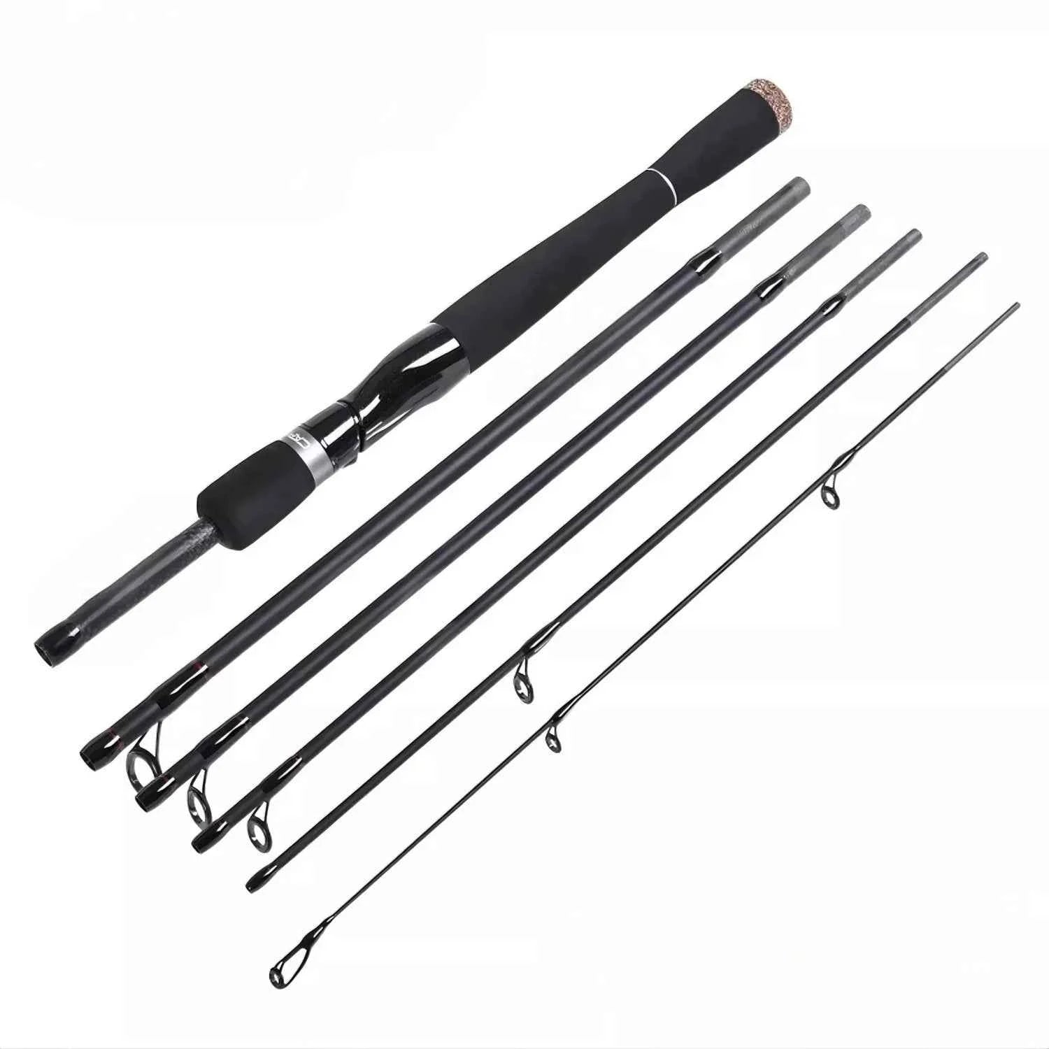 Multi-Piece Carbon Fiber Fishing Rod – Fishing Rod Spinning & Baitcast Fishing Rod (2.1M/2.4M/2.7M) for Fishing Rods Ocean & Freshwater Angling