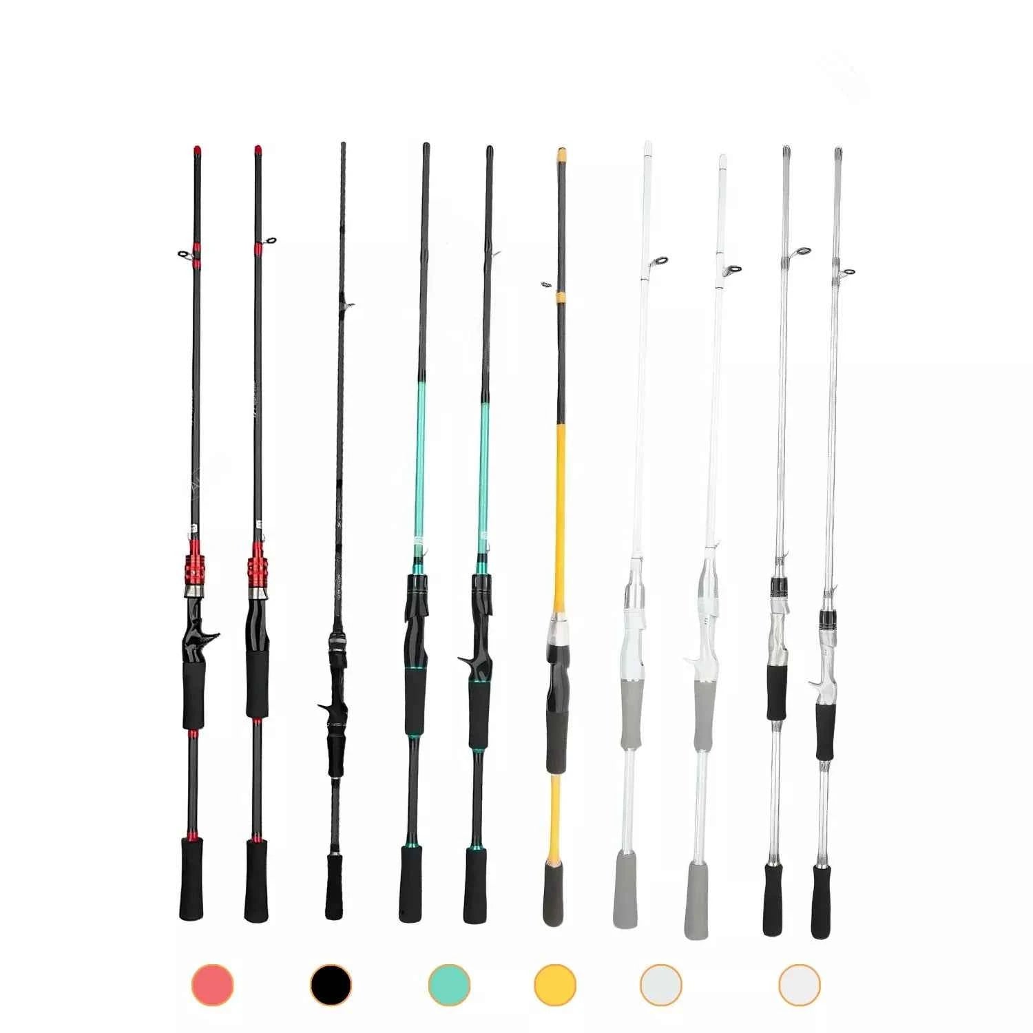 Lightweight Carbon Spinning Fishing Rod & Fishing Rod Baitcaster - Multi-Length Surfcaster Fishing Rod for Saltwater Angling