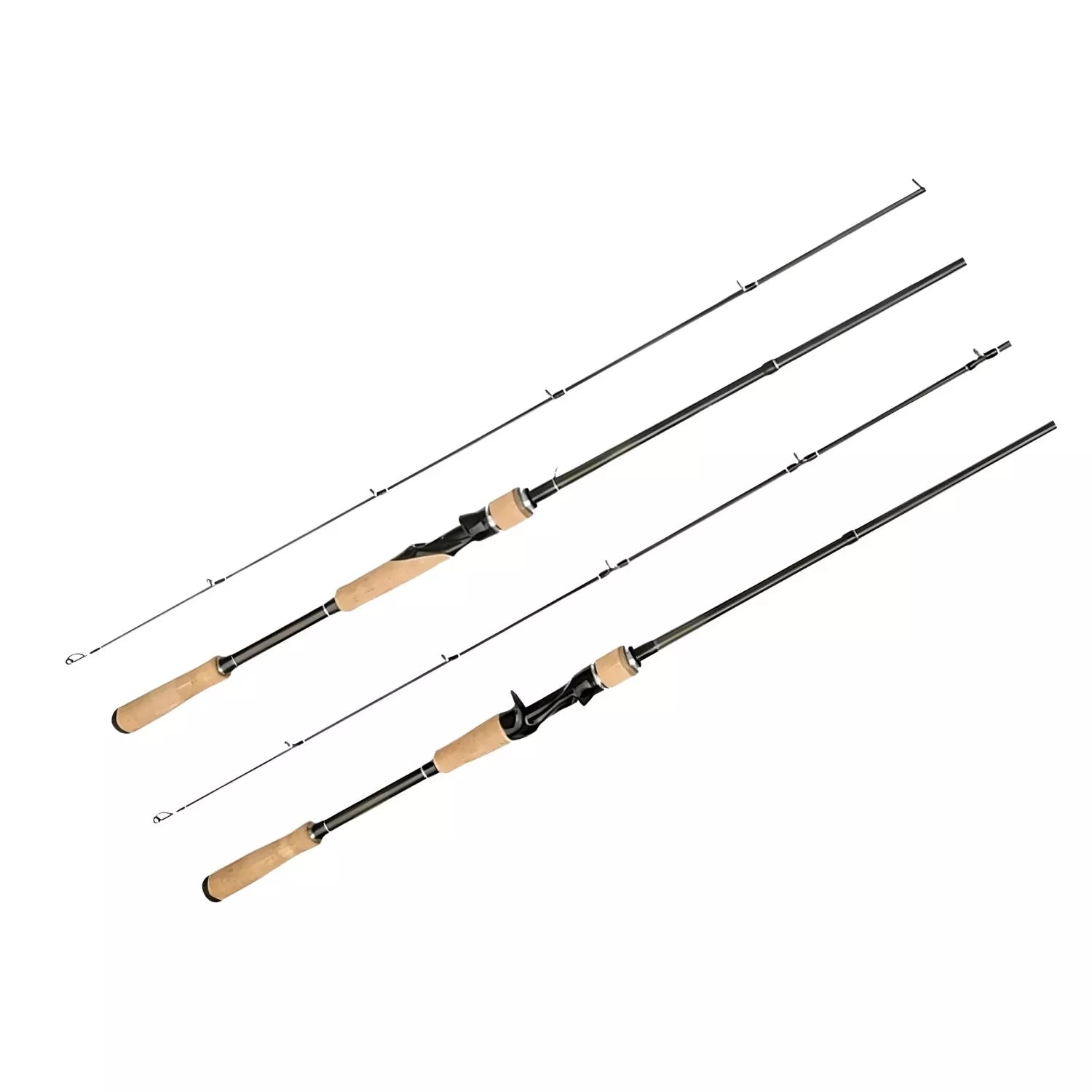 High-Carbon M Moderate-Fast Action Fishing Rods – Baitcaster & Spinning Options for Versatile Angling