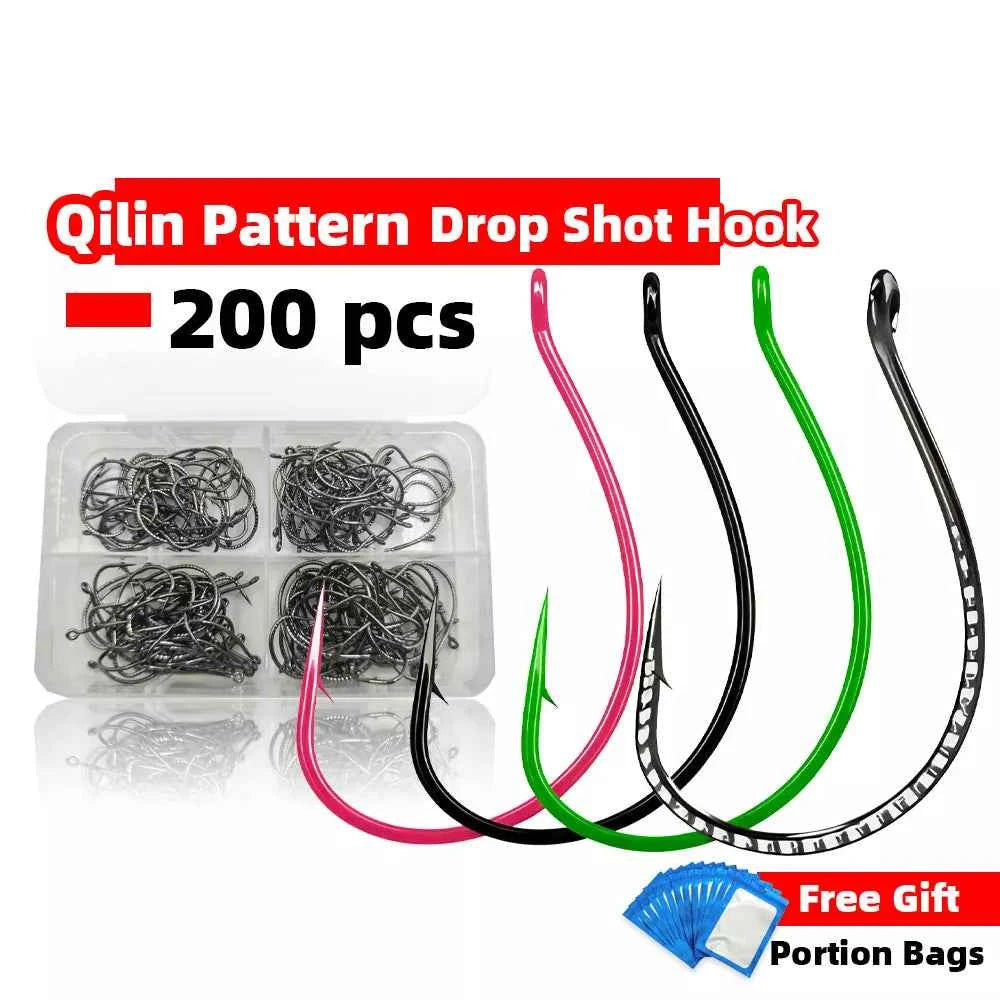 High Carbon Steel Wide Gap Fishing Hooks for Drop Hook Fishing - Reliable J Hooks