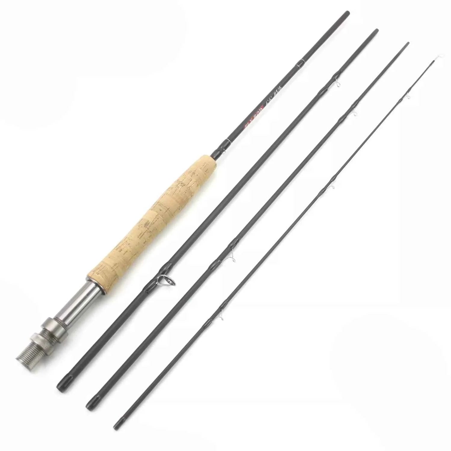 Ultra-Light 4-Piece Carbon Fly Fish Rod - Portable Cork Fishing Rod for Freshwater & Coastal Angling | Premium Fishing Rods Rod