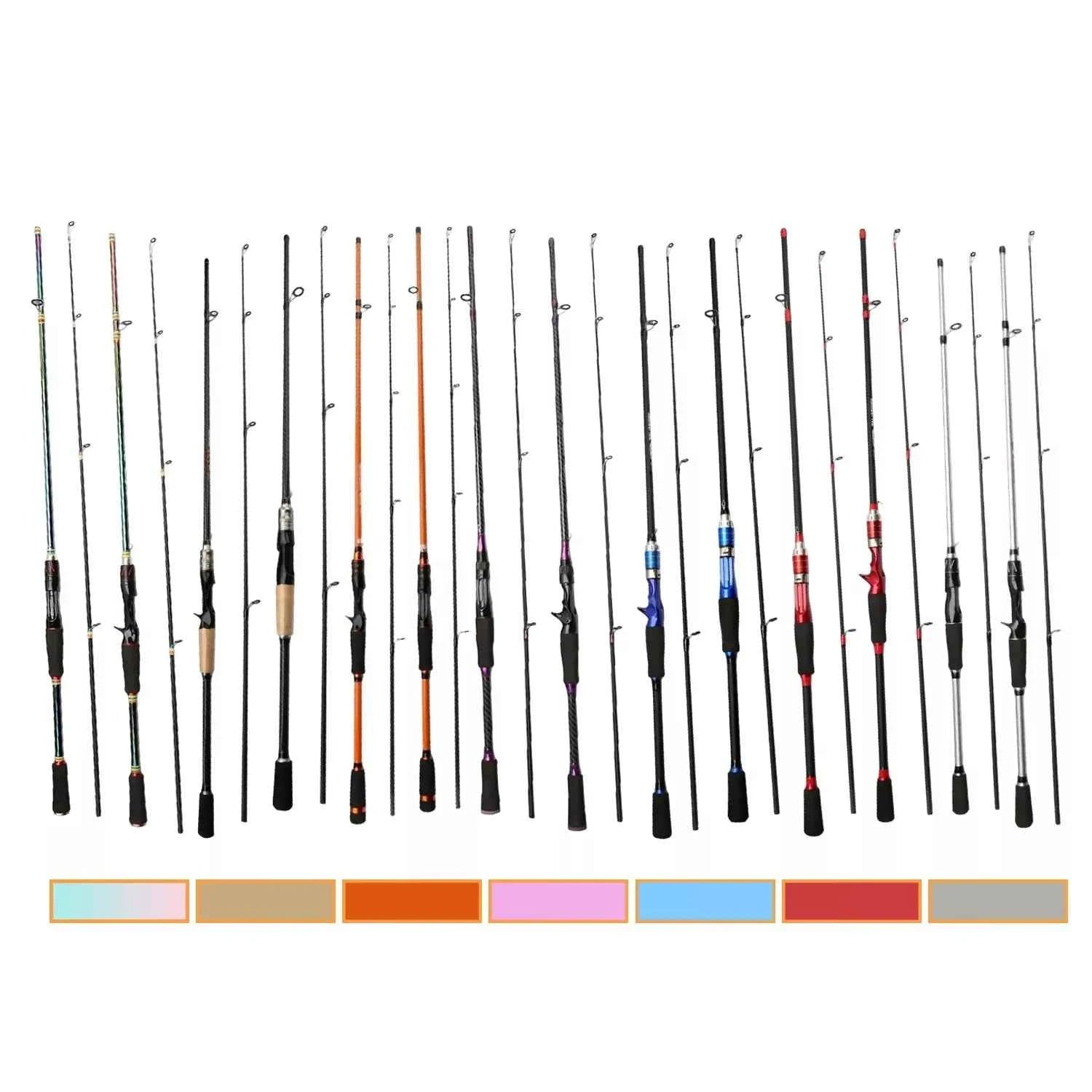 Durable Fiberglass Casting Fishing Rods & Spinning Fish Rod - Purple Fishing Rod for Surf Rod Fishing & Multi-Water Angling