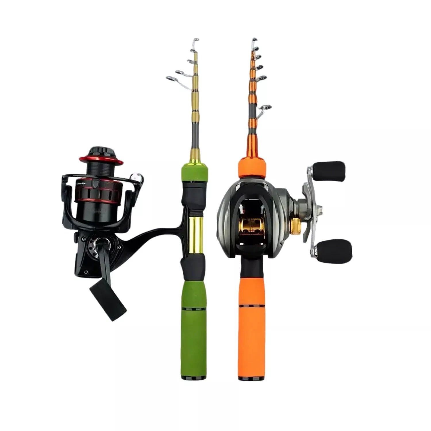 Ultra-Light Portable Fishing Rod and Reel Combos for Trout and Panfish - Carbon Fiber Telescopic Set