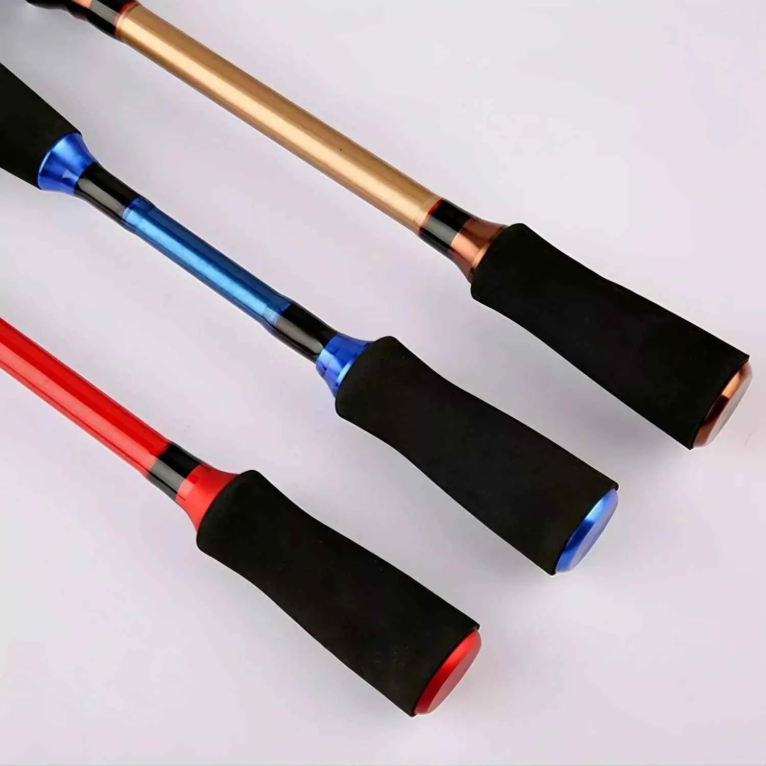 Carbon Fiber Spin Fishing Rod & Baitcasting Fishing Rod – Sea Fishing Rod for Surfcaster with Red (Fishing Rods Red) & Gold (Gold Fishing Rod) Options