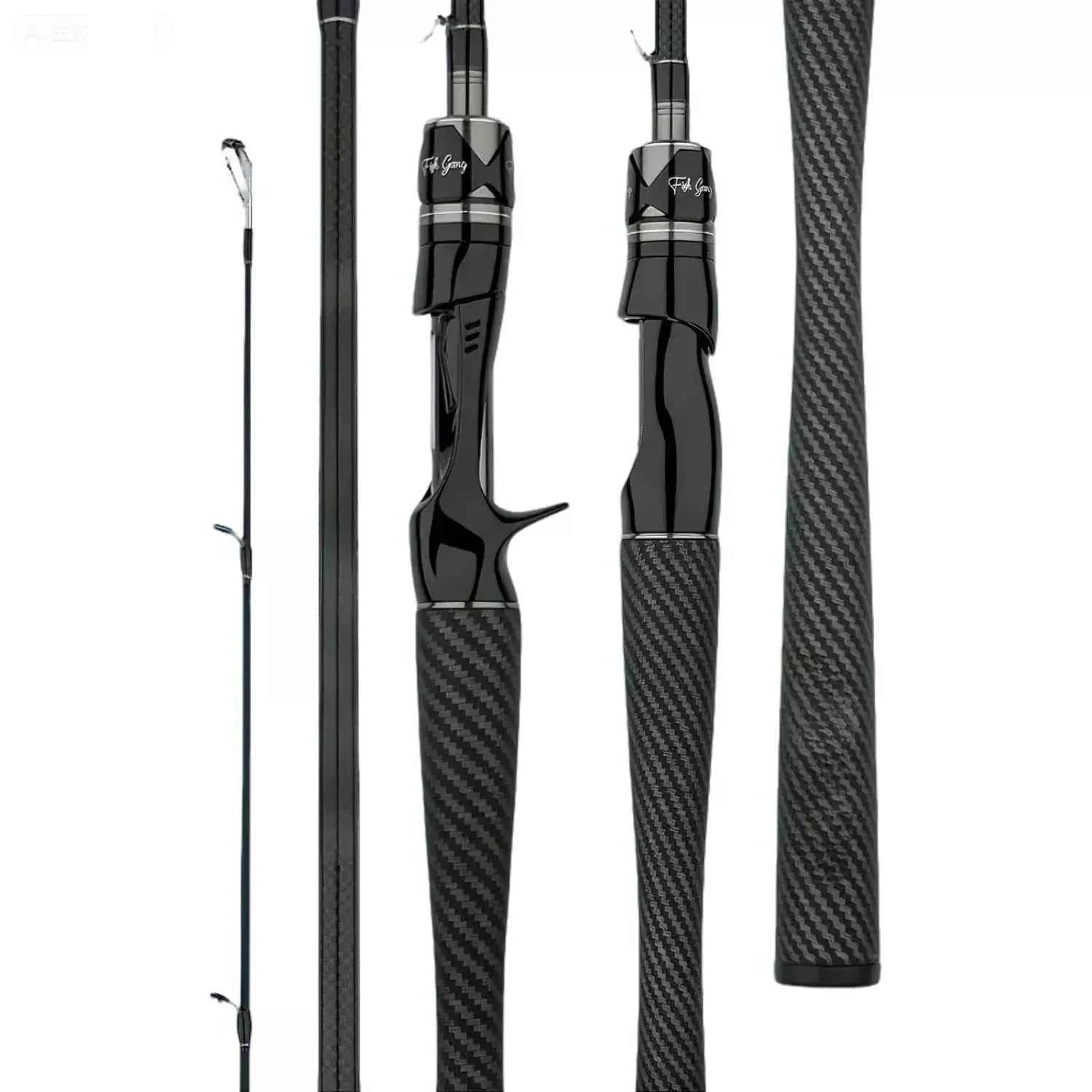 High Carbon Medium Action Lure Rod - Open Face Fishing Rod and Reel Combo, 1.8m-2.7m for Streams, Lakes & Coastal Fishing