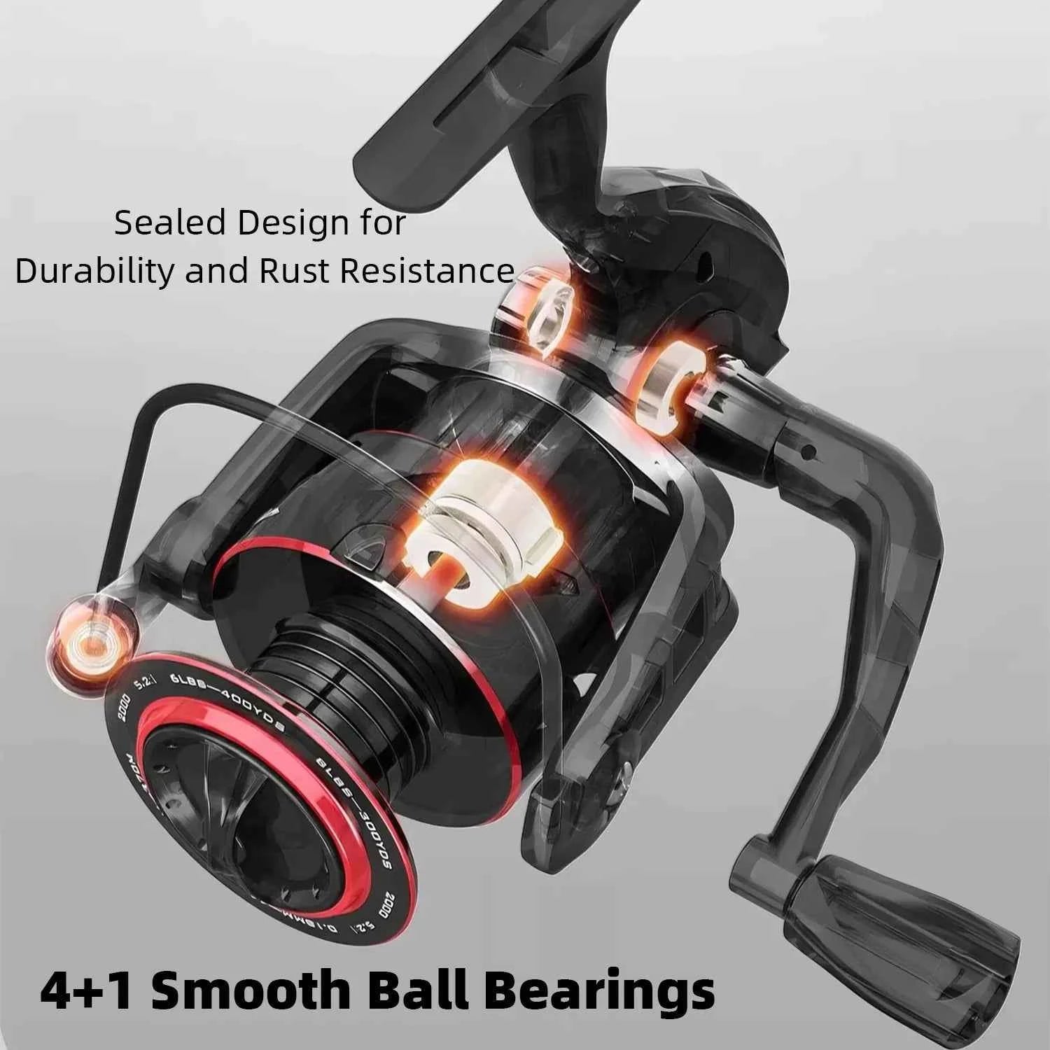 Premium Spinning Fishing Reel - High-Performance Fishing Reel for Freshwater Fishing Adventures