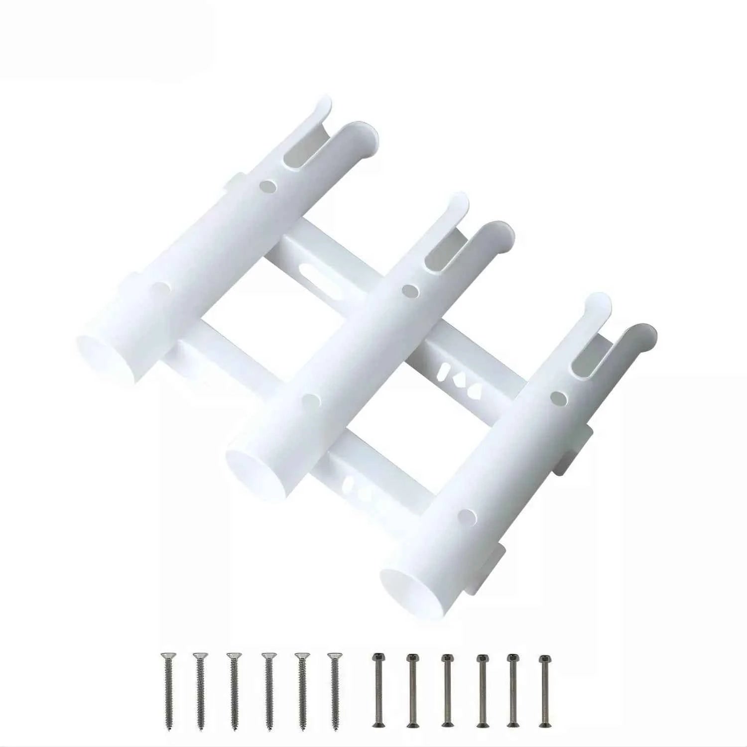 Detachable Dual-Tube Plastic Fishing Rod Holder – Ideal for Truck Bed & Boat Fishing