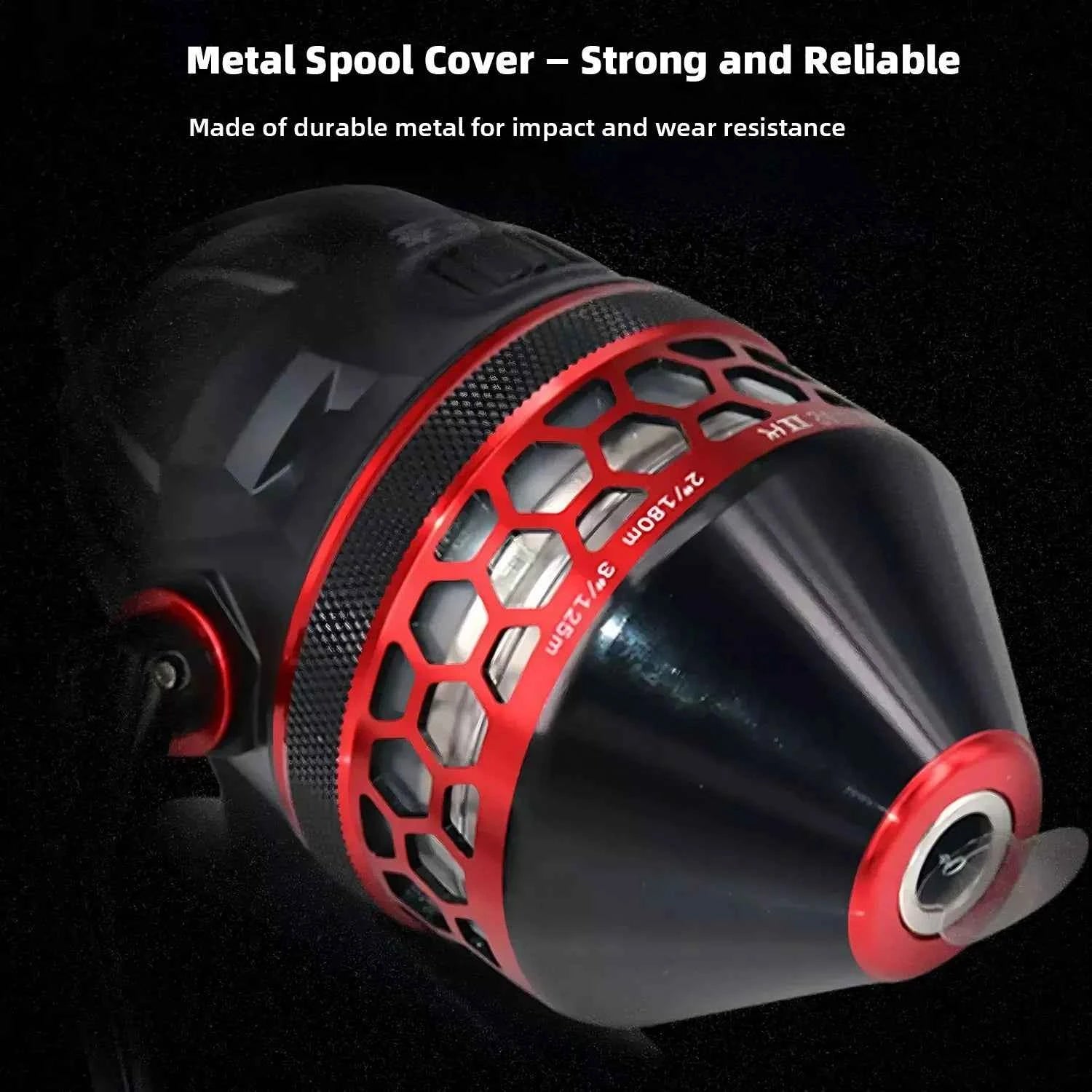 Metal Enclosed Spincast Reels - Left/Right Hand Interchangeable for Saltwater & Freshwater Fishing