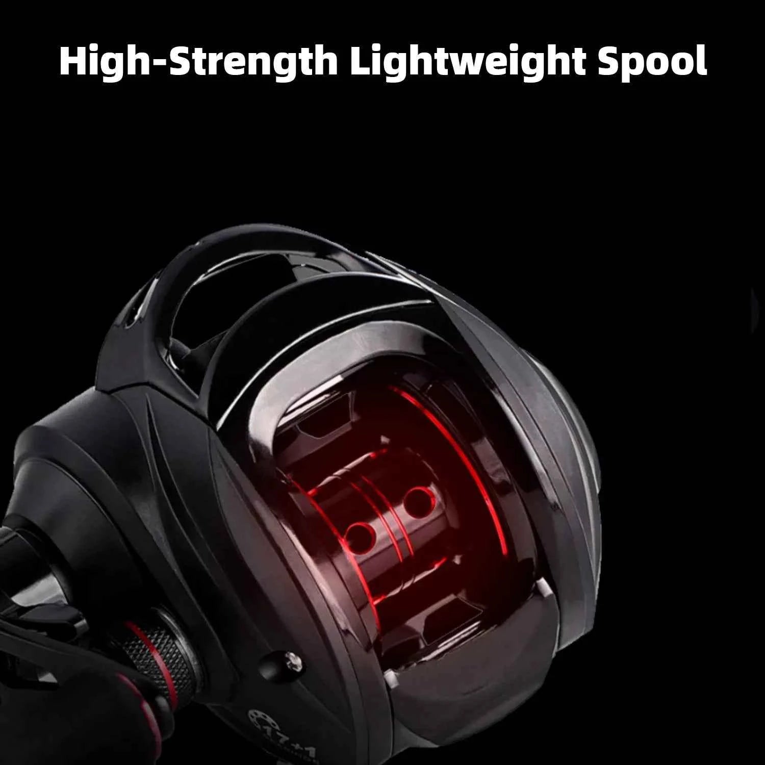 Magnetic Brake Baitcasting Reel - 18+1 Bearings Metal Spool Anti-Bird’s Nest for Long Casting | Hand Reel Fishing Compatible