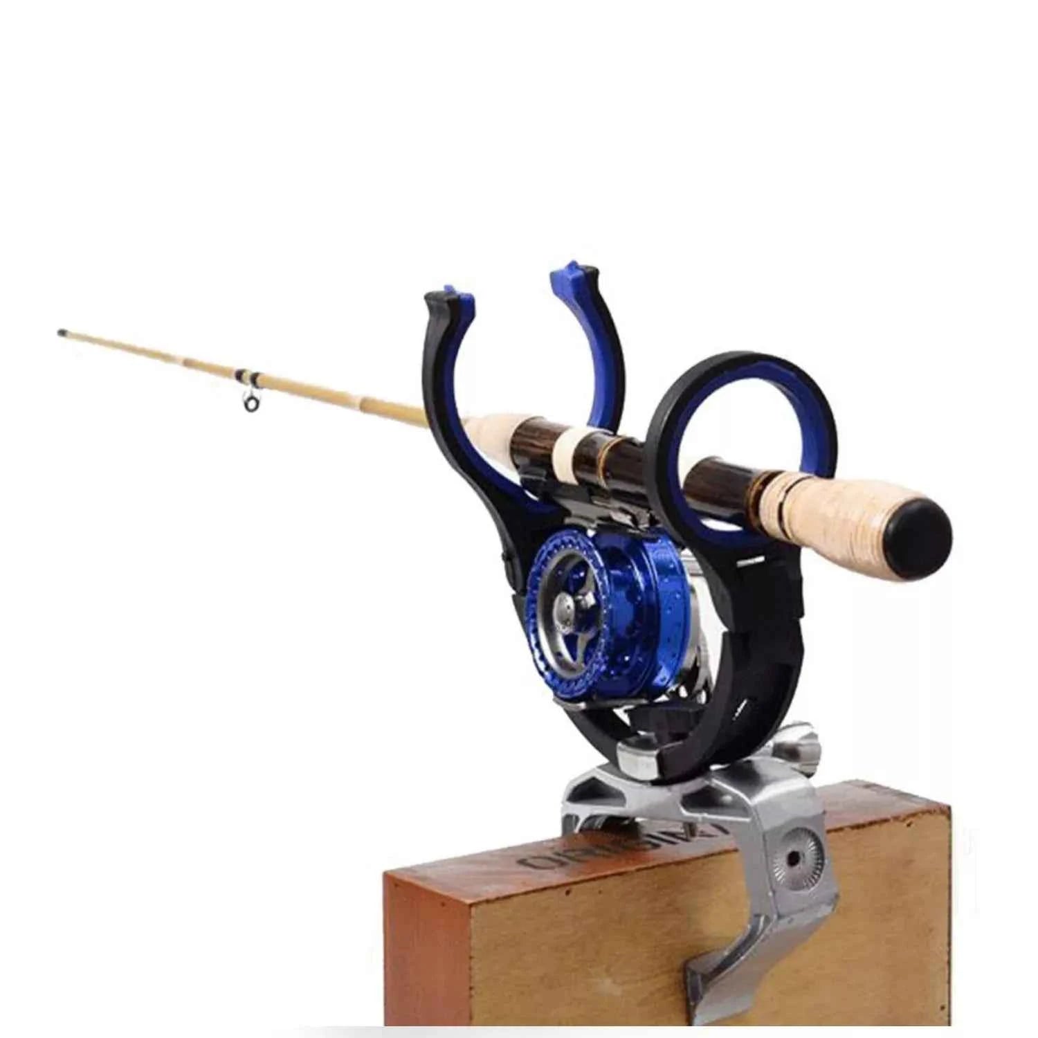 360° Adjustable Foldable Fishing Rod Holder Metal - Ideal for Pontoon & Boat Fishing