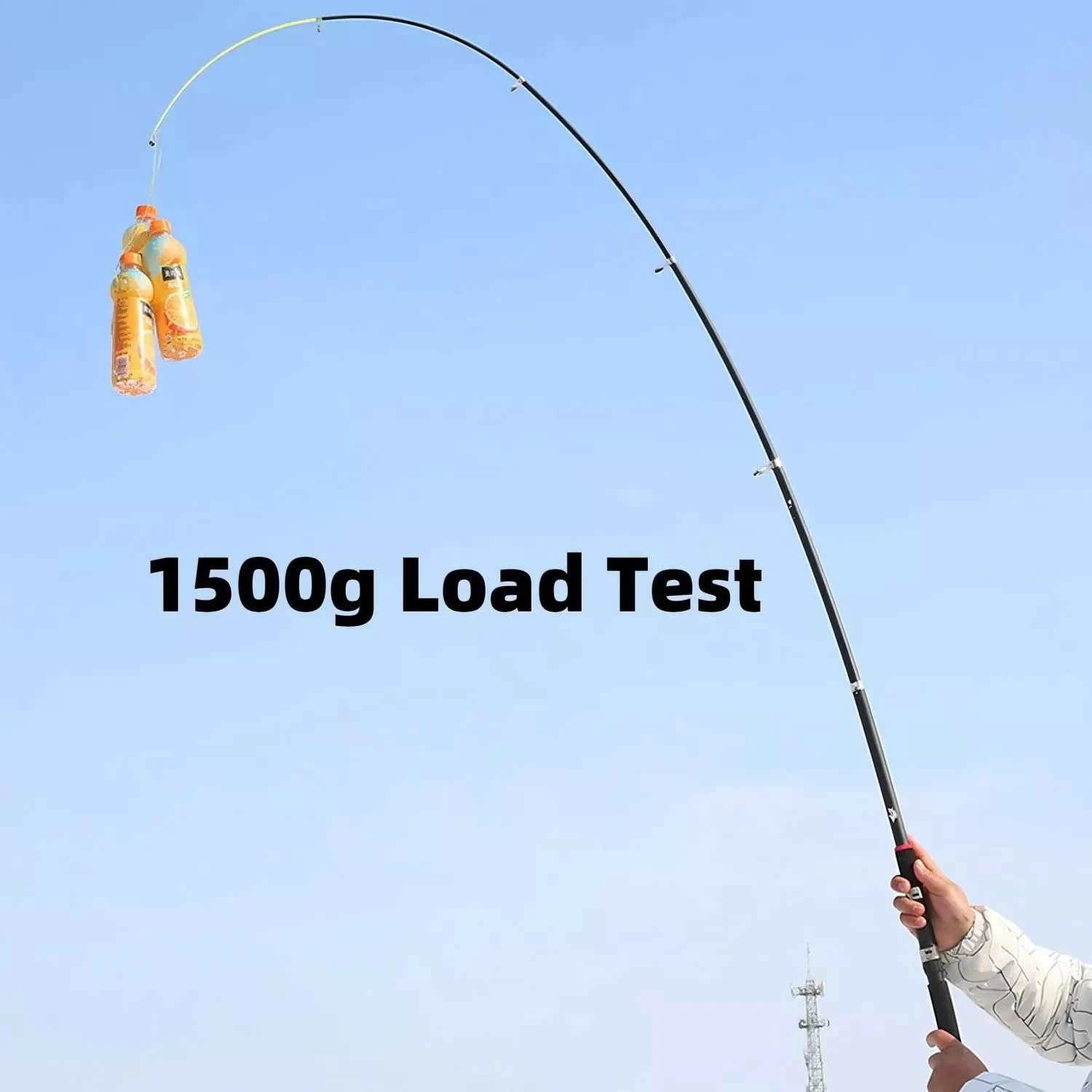 Telescoping Fiberglass Surf Rod and Reel Combo - Heavy-Duty Spinning Reel Rod for All Water Fishing