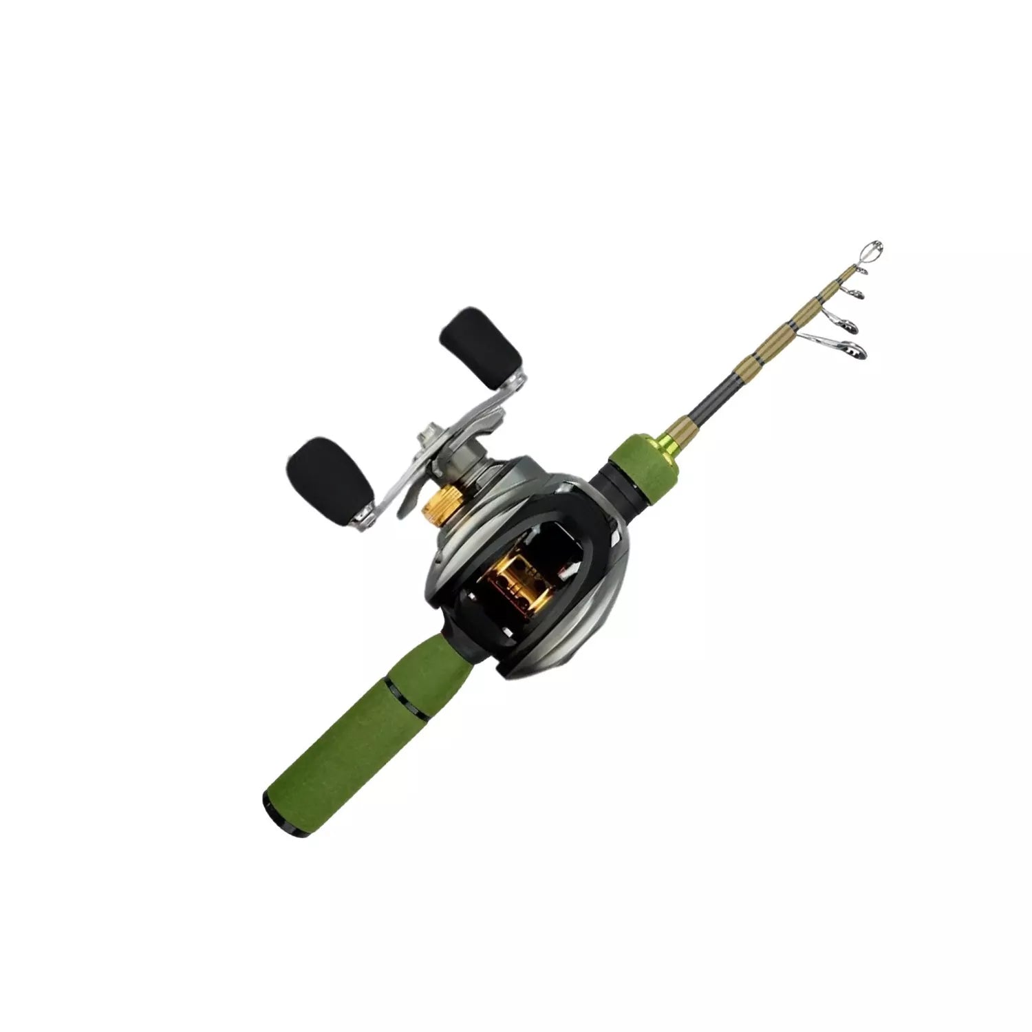Ultra-Light Portable Fishing Rod and Reel Combos for Trout and Panfish - Carbon Fiber Telescopic Set