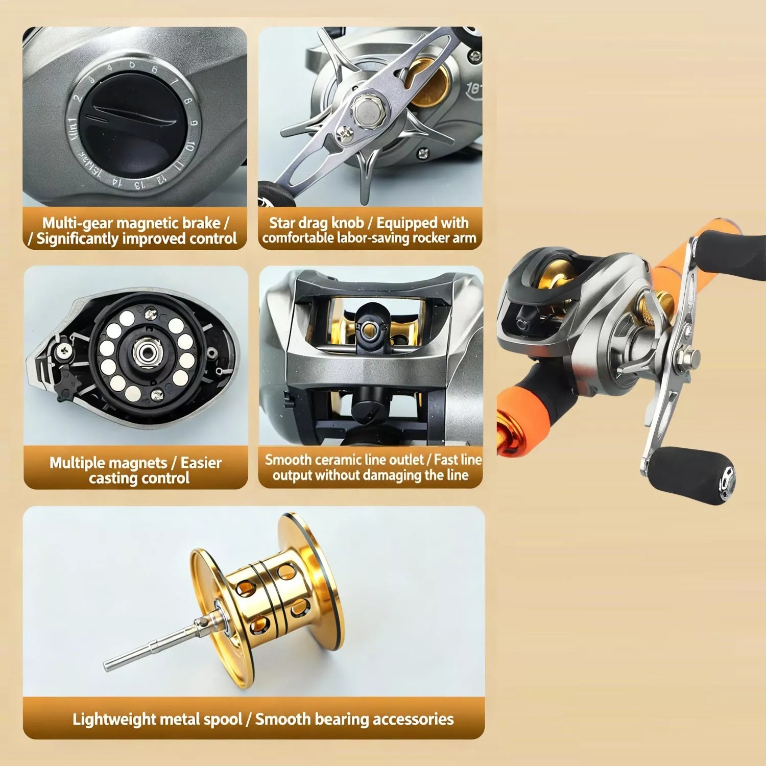 Ultra-Light Portable Fishing Rod and Reel Combos for Trout and Panfish - Carbon Fiber Telescopic Set