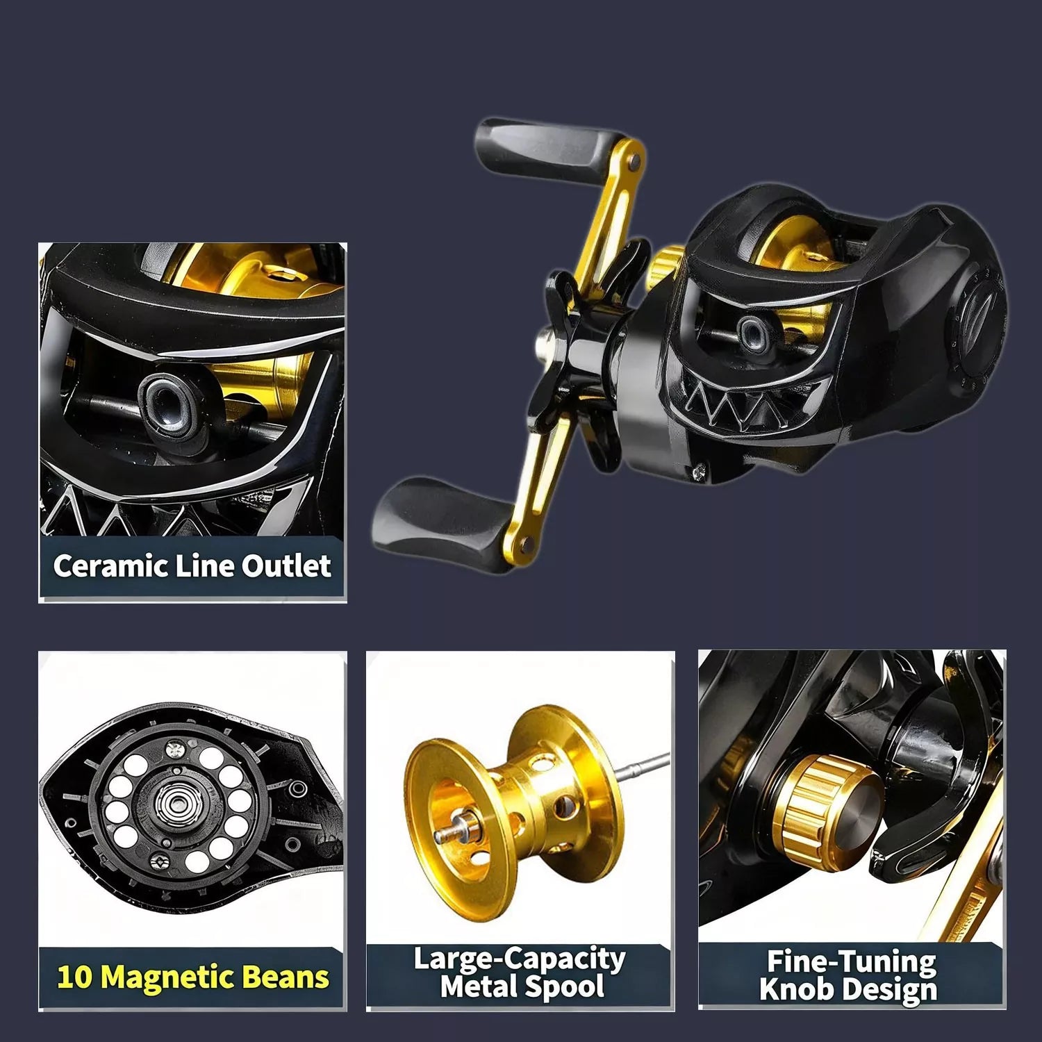 Ultra-Compact Carbon Fiber telescoping fishing rod and reel combo