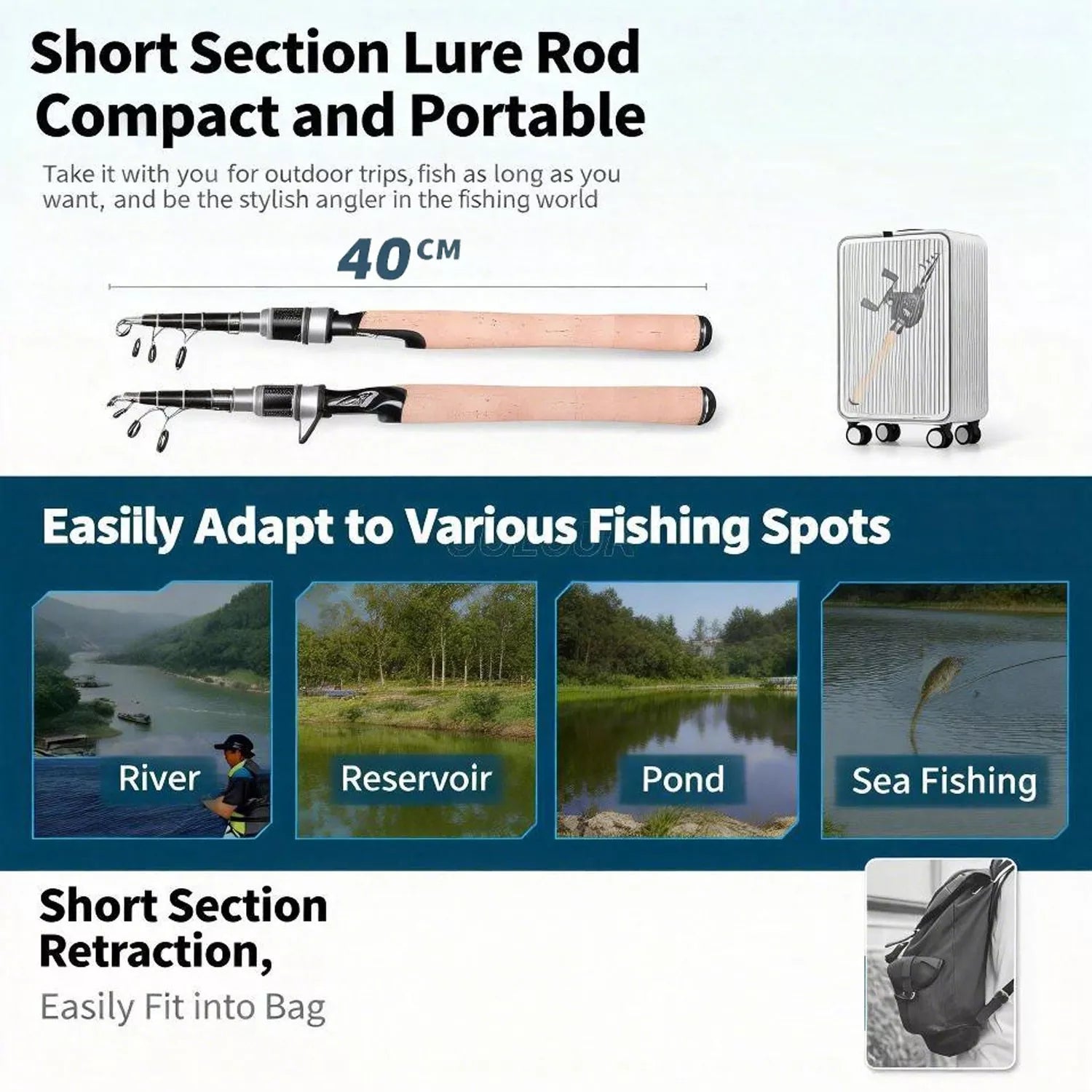 Telescopic Fishing Pole Combo for Ultimate Angling Experience