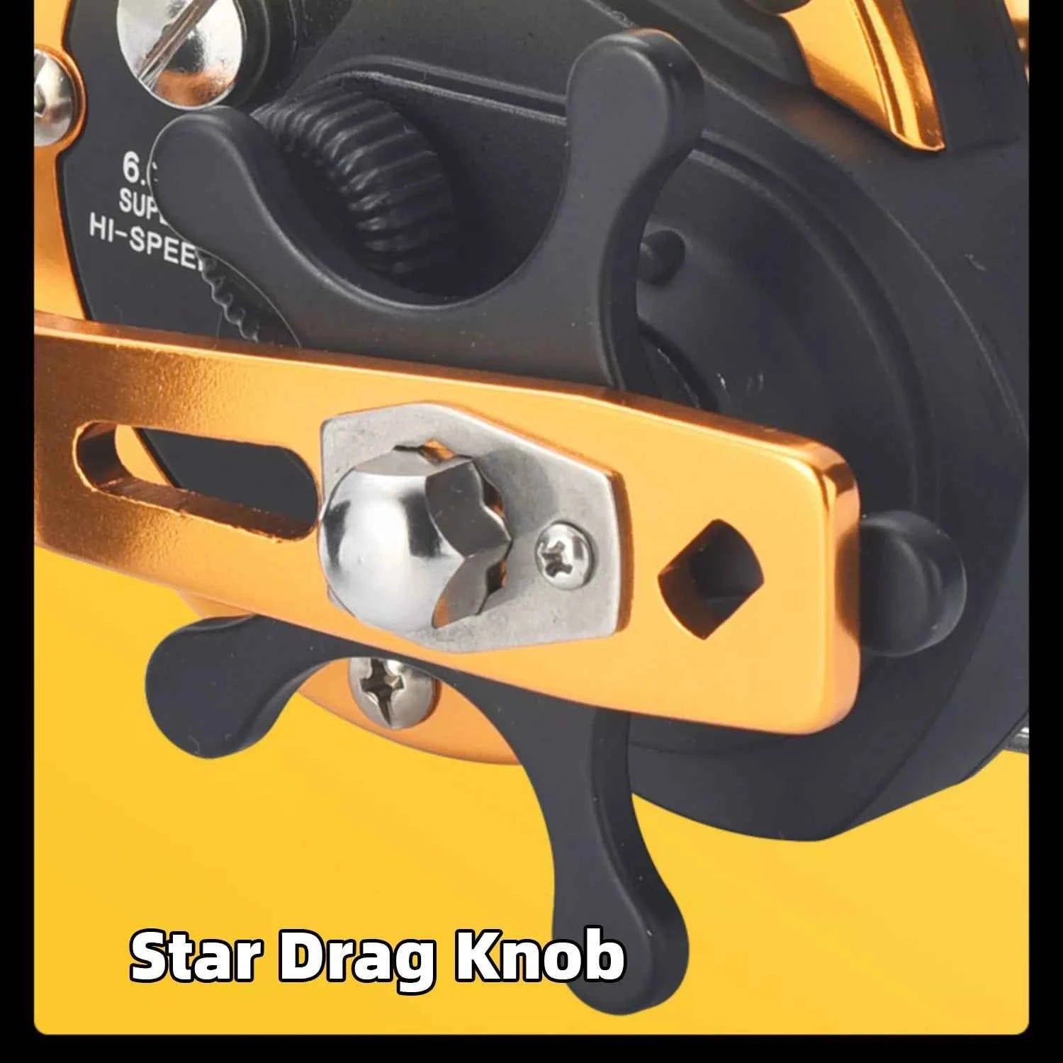 High-Performance Conventional Fishing Reels: Smooth Troll Reels & Large Fishing Reel for Saltwater