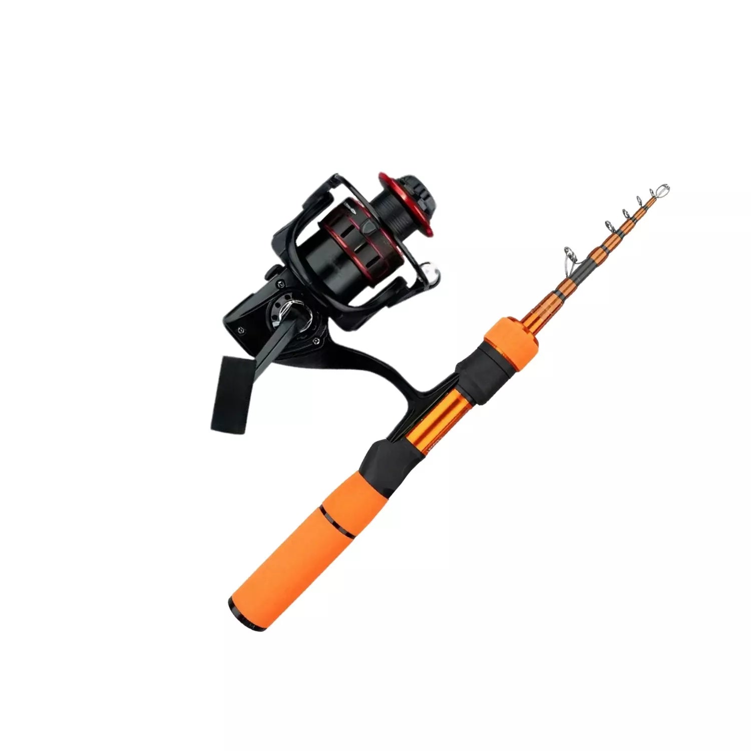 Ultra-Light Portable Fishing Rod and Reel Combos for Trout and Panfish - Carbon Fiber Telescopic Set