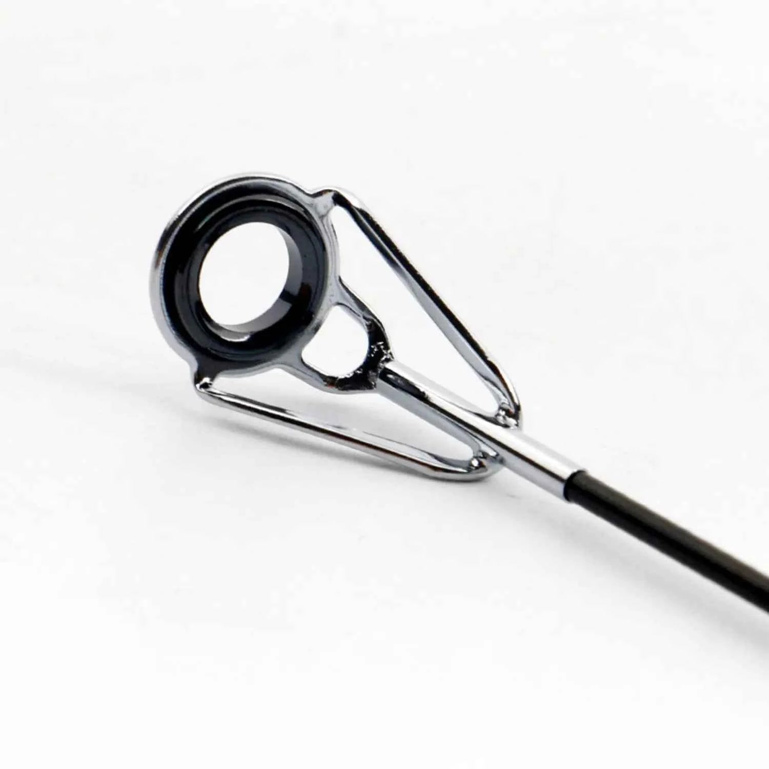 Ceramic & Stainless Steel Fishing Rod Guides Set with Glue – Anti-Tangle for Smooth Angling