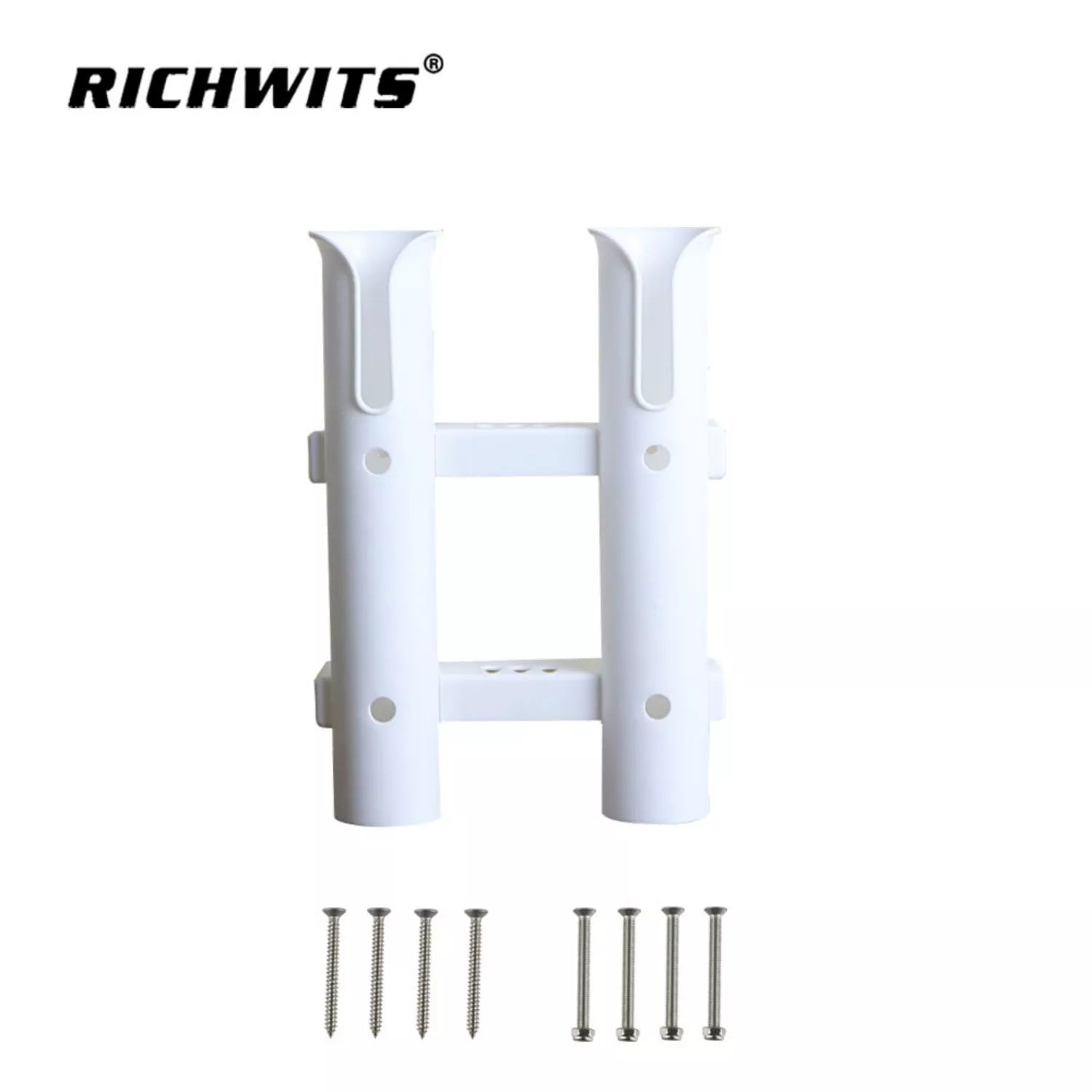 Detachable Dual-Tube Plastic Fishing Rod Holder - Suitable for Truck Bed & Boat Fishing