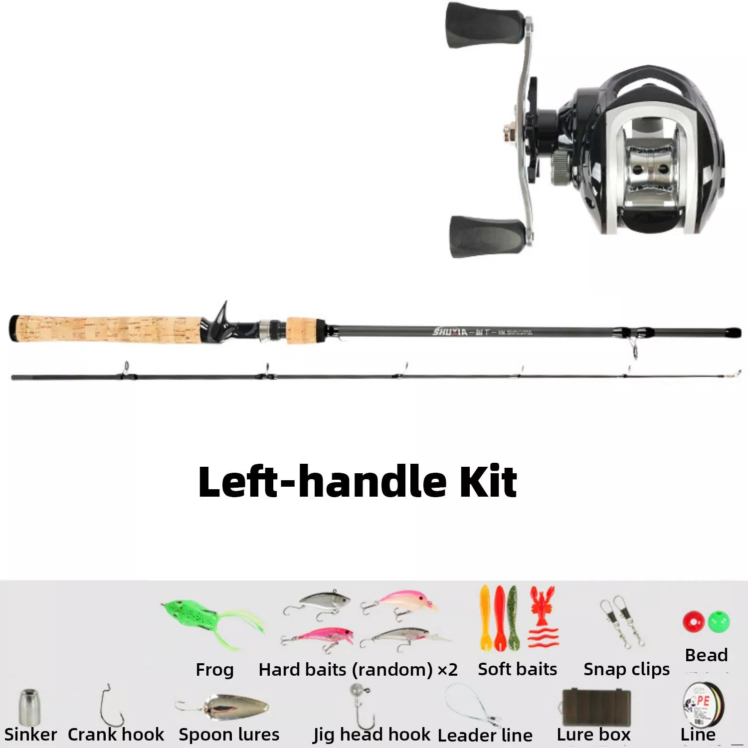 Versatile ML Medium-Fast Fishing Rod and Reel Combos Kit for Beginners – Ideal Catfish, Bass & Pike Gear